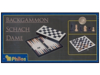 Schack/Chess - Backgammon - Checkers set