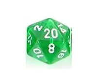 Translucent - Green - d20