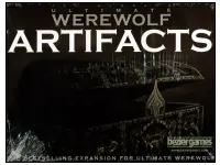 Ultimate Werewolf: Artifacts (Exp.)