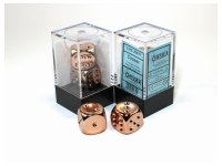 Copperplated Metallic d6, 2 st (16 mm, prickar)