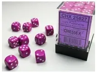 Opaque - Light Purple/White - d6, 36 st (12 mm, prickar)