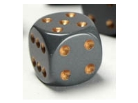 Opaque - Dark Grey/Copper - d6