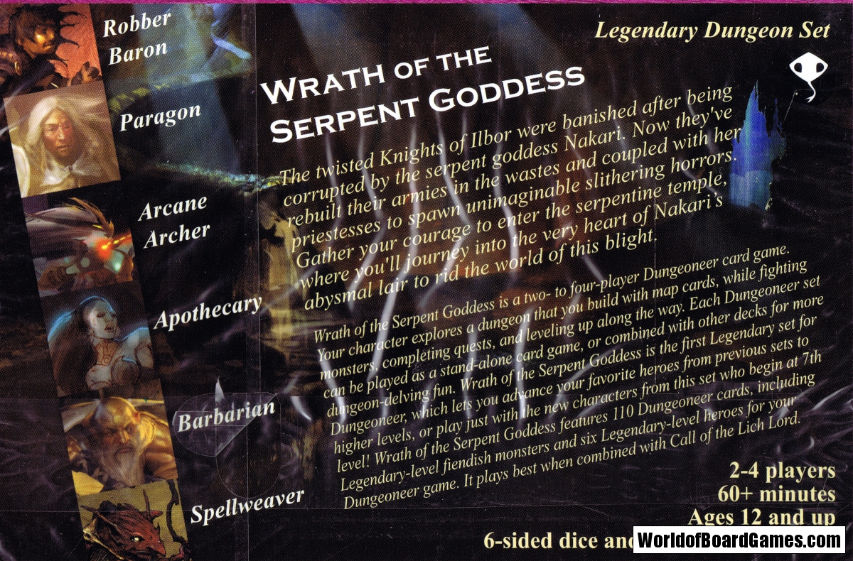 Legendary Dungeoneer: Wrath of the Serpent Goddess –  –  board game recommendations