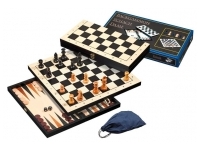 Schack/Chess - Backgammon - Checkers set