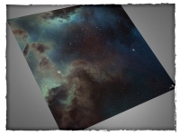 Deep-Cut Studio Gaming Mat: Deep Space Theme 3' x 3' (91,5 x 91,5 cm)