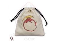 Dice Bag - Dragon, Beige and Colour