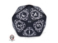 Level Counter - D20, Black and White