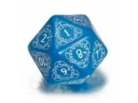 Level Counter - D20, Blue and White