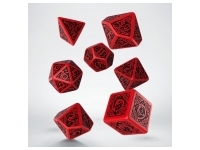 Dice Set - Celtic 3D, Red and Black