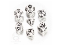 Dice Set - Dragons, White and Black