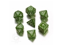 Dice Set - Elven, Green and White