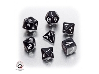 Dice Set - Classic, Elven - Black and White