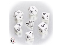 Dice Set - Classic, Elven - White and Black