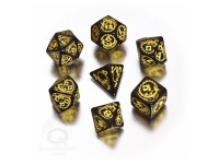 Dice Set - Dragons, Black and Yellow