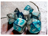 Gemini - Steel-Teal/White - Dice set