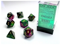 Gemini - Green-Purple/Gold - Dice set