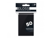 Ultra Pro: PRO-Gloss 50ct Standard Deck Protector sleeves: Black (66 x 91 mm)