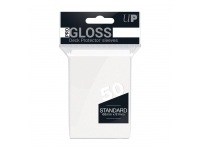 Ultra Pro: PRO-Gloss 50ct Standard Deck Protector sleeves: White (66 x 91 mm)