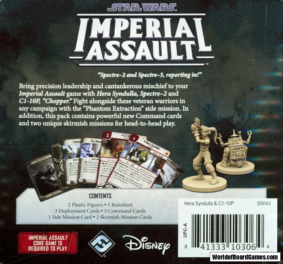 Star Wars Imperial Assault Hera Syndulla And C1 10p Ally Pack Exp 
