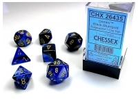 Gemini - Black-Blue/Gold - Dice set