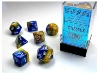 Gemini - Blue-Gold/White - Dice set