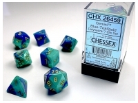 Gemini - Blue-Teal/Gold- Dice set