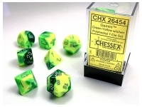 Gemini - Green-Yellow/Silver - Dice set