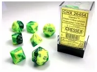 Gemini - Green-Yellow/Silver - Dice set