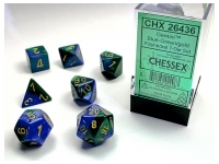 Gemini - Blue-Green/Gold - Dice set