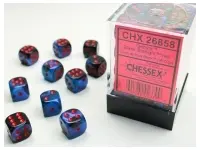Gemini - Black-Starlight/Red - d6, 36 st (12 mm, prickar)