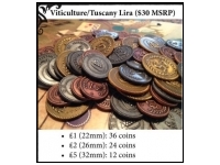 Viticulture Metal Lira Coins