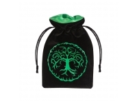 Dice Bag - Forest, Black & Green Velour