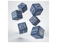 Dice Set - Battletech, House Steiner - d6, 6st