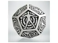 Dice - Hit Location, White & Black - D12, 1st