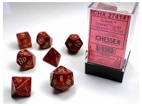 Scarab - Scarlet/Gold - Dice set