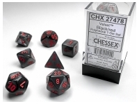 Velvet - Black/Red - Dice set