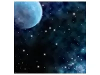 Gaming Mat - Ice Comets / Fiery Nebula (3'x3')