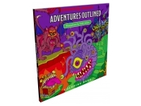 The Dungeons & Dragons Adventures Outlined coloring book