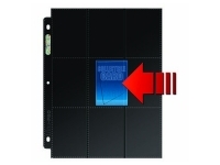 Ultra Pro: 18-Pocket Platinum Side Load Page with Black Background