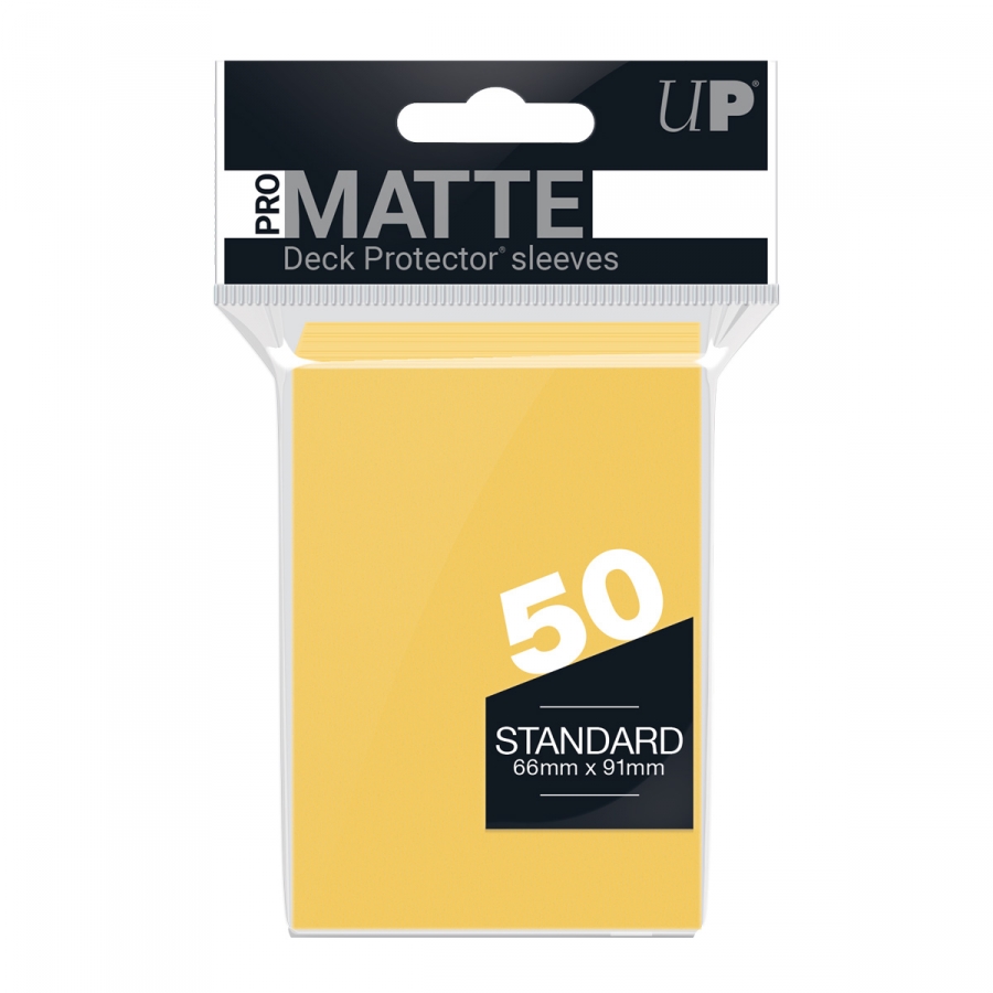 Ultra PRO Pro-Matte Deck Protector Sleeves RED Standard Card 50ct 66 x 91mm 