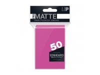 Ultra Pro: PRO-Matte 50ct Standard Deck Protector sleeves: Bright Pink (66 x 91 mm)