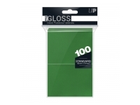 Ultra Pro: PRO-Gloss 100ct Standard Deck Protector sleeves: Green (66 x 91 mm)