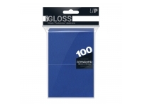 Ultra Pro: PRO-Gloss 100ct Standard Deck Protector sleeves: Blue (66 x 91 mm)