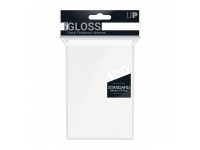 Ultra Pro: PRO-Gloss 100ct Standard Deck Protector sleeves: White (66 x 91 mm)