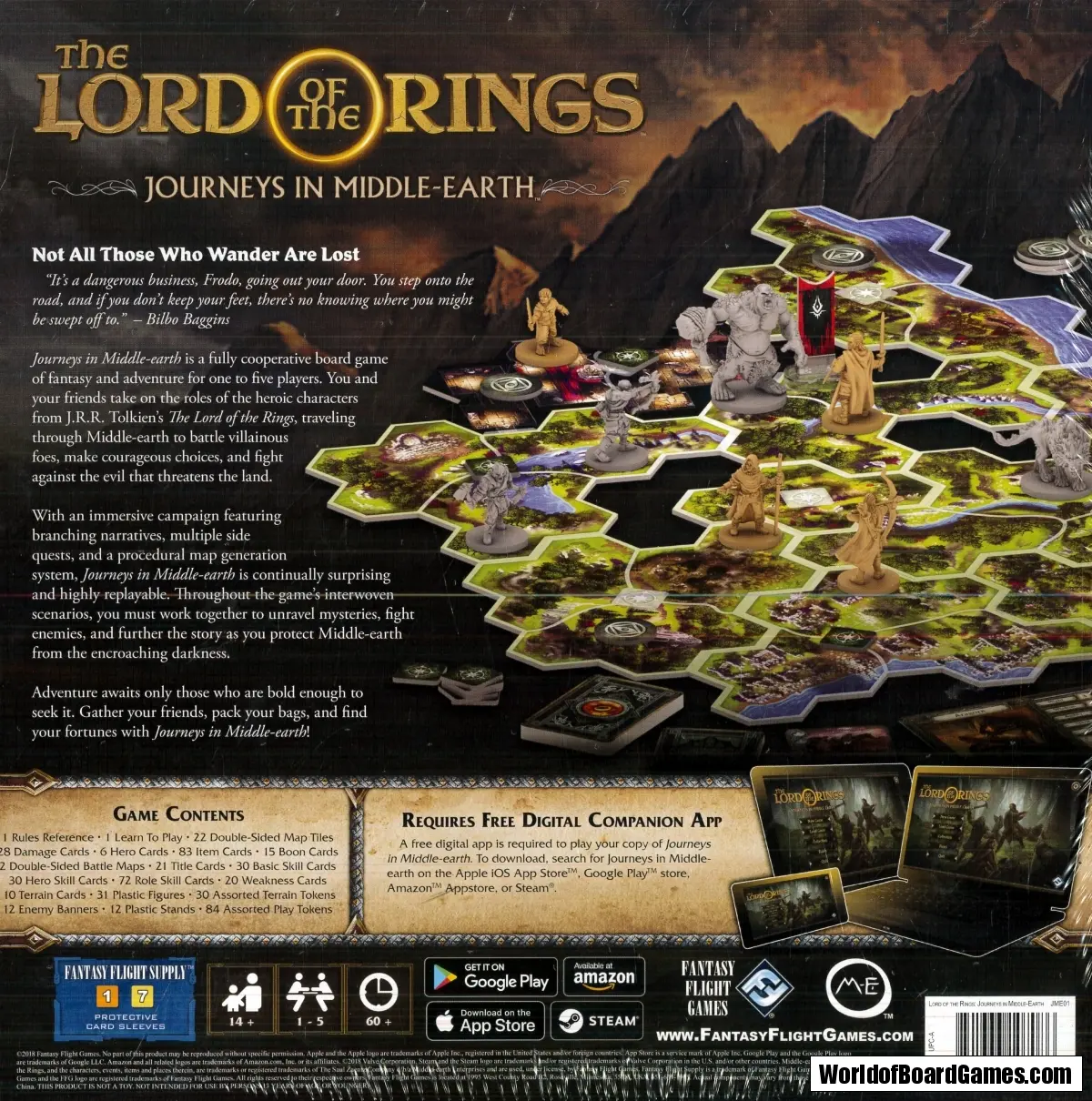 The Lord of the Rings: Journeys in Middle-earth - WorldofBoardGames.com The Lord of the Rings: Journeys in Middle-earth - WorldofBoardGames.com