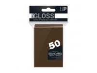 Ultra Pro: PRO-Gloss 50ct Standard Deck Protector sleeves: Brown (66 x 91 mm)