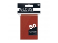 Ultra Pro: PRO-Gloss 50ct Standard Deck Protector sleeves: Red (66 x 91 mm)