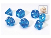 Sirius Dice: Translucent Blue - Pearl (7+1)