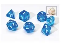 Sirius Dice: Translucent Blue - Pearl (7+1)