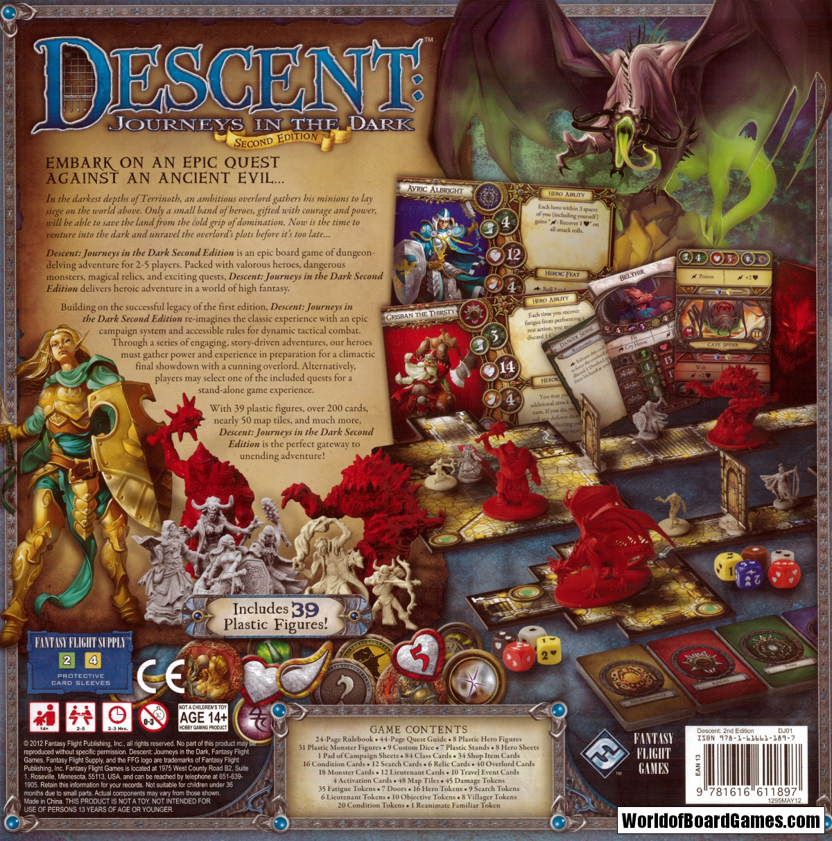 New Descent Journeys in the Dark Board Game Second Edition 
